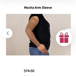 Lymphedivas -Small short compression arm sleeve New